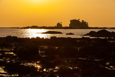 岛，海角和日落