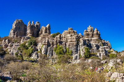 El Torcal de Antequera, Andalusia, Spain，在Antequer