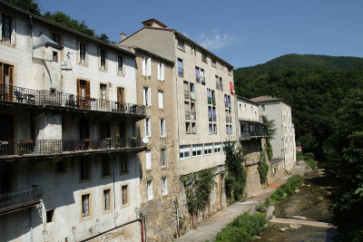 法国corbieres的Rennes les Bains村