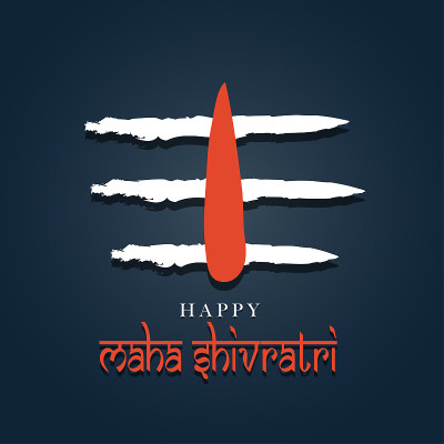 快乐的Maha Shivratri海报旗帜向量