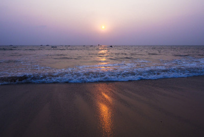 海滩上的日落