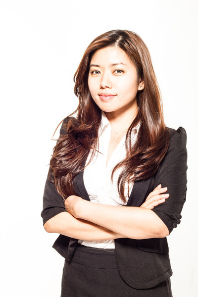 成功的年轻亚洲女商人