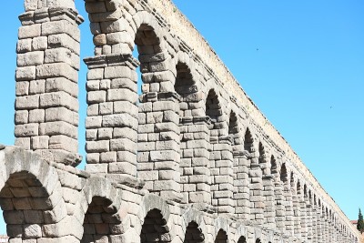 水渠历史建筑罗马废墟西班牙塞戈维亚