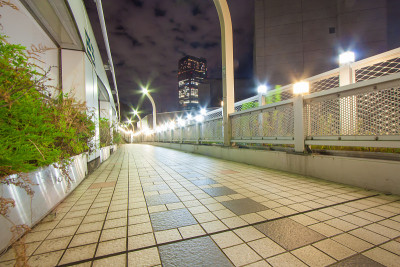 东京的城市灯光