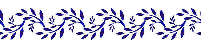 瓷花线条元素