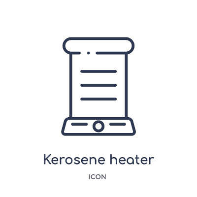 Linear kerosene heater icon from Electronic device