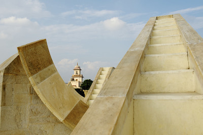 斋浦尔城宫殿塔和Jantar Mantar