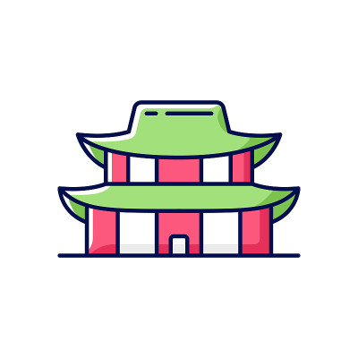 景福宫RGB颜色图标