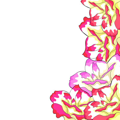 牡丹花气孔室内植物。矢量图
