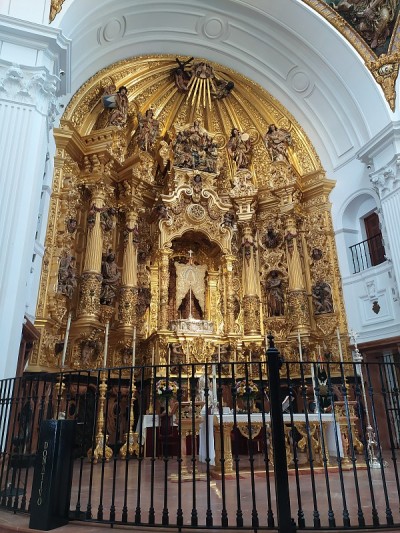 El Rocío church and village in Huelva, Spain