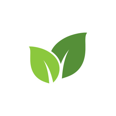 Green Leaf Icon Vector Stock Design Template.