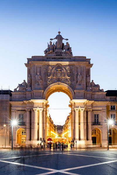 葡萄牙里斯本的Praca do Comercio
