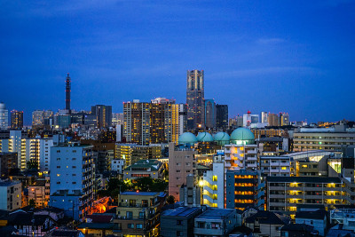 夜景的Minato Mirai