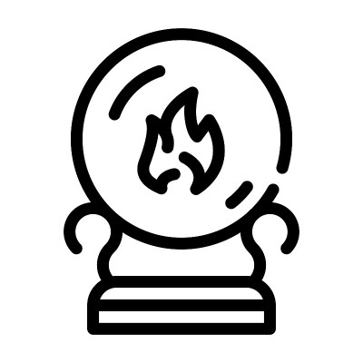 球体为精神线图标矢量插图