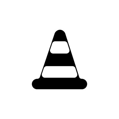 锥形交通路标图标