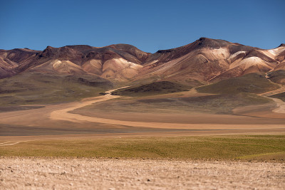 玻利维亚西南部的山地景观