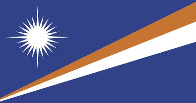 马绍尔群岛官方矢量旗。马绍尔群岛共和国。