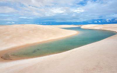 Lençóis Maranhenses在巴西东北部