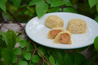 日本甜点大福花生芝麻麻糬