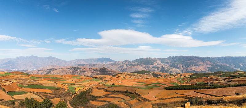 东川红土地全景
