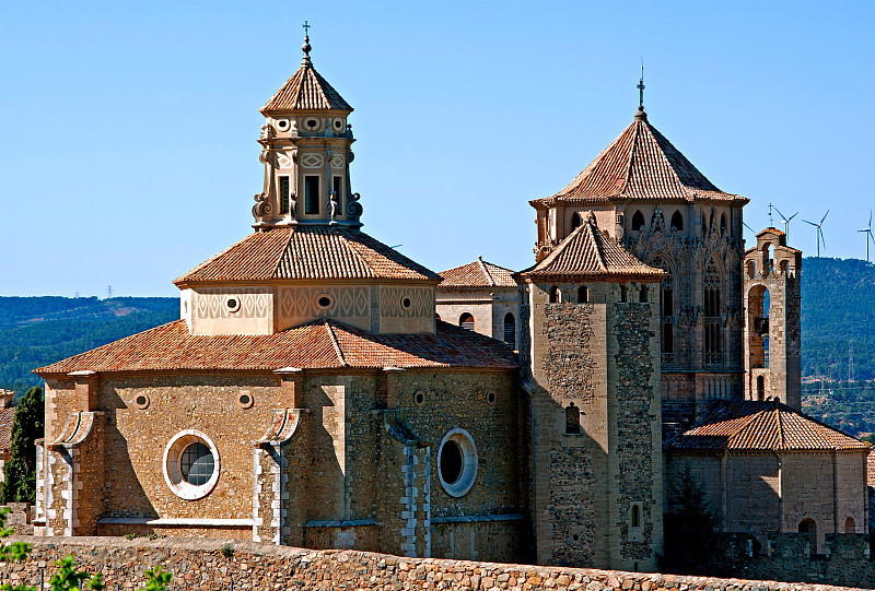 修道院的Poblet.Catalonia.Spain