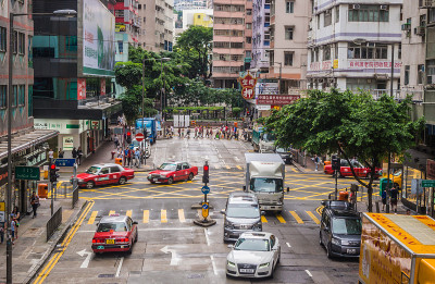 香港的街道交通