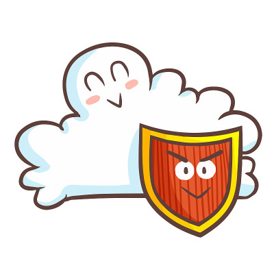 带防护罩的云