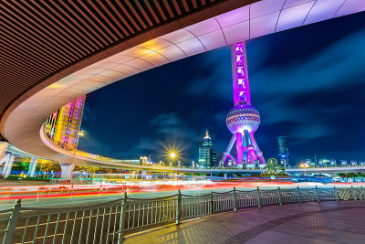 上海陆家嘴夜景