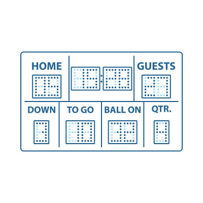 American Football Scoreboard Icon