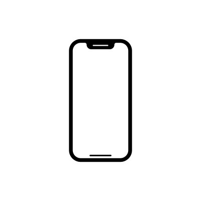 智能手机图标。手机图标。移动向量插图。手机象形图。电话符号为您的网站设计，标志，应用程序，UI。每股