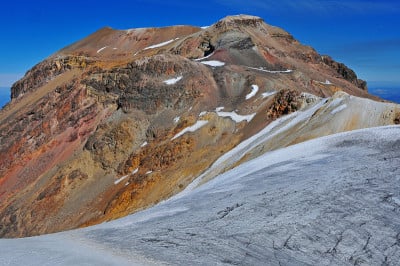 Iztaccihuatl，冰川地形，跨墨西哥火山带，墨西哥