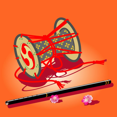 鼓,吹口哨