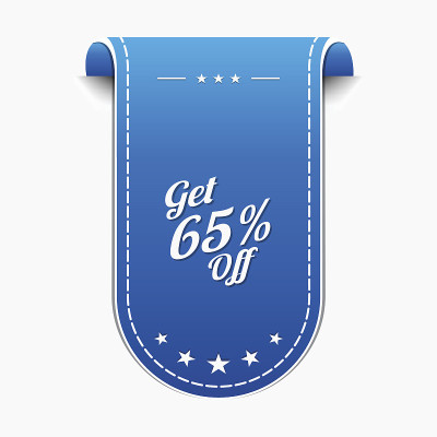 得到65%的蓝色矢量图标