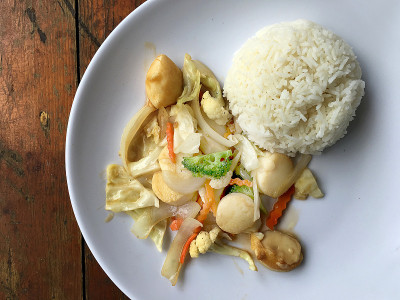 素菜炒豆腐