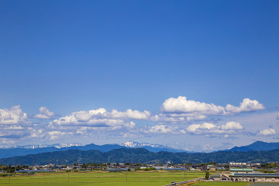 南沼镇和越后小竹山的风景，位于新泻县越后汤泽镇附近