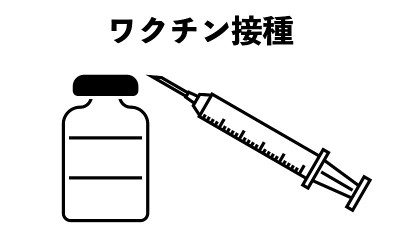 Illustration of vaccination syringe and vial
