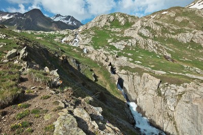 靠近其源头的Ubaye
