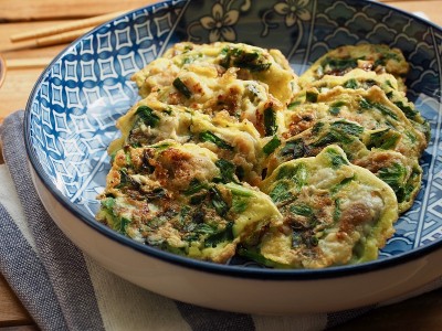 韩国美食牡蛎煎饼，gul jeon