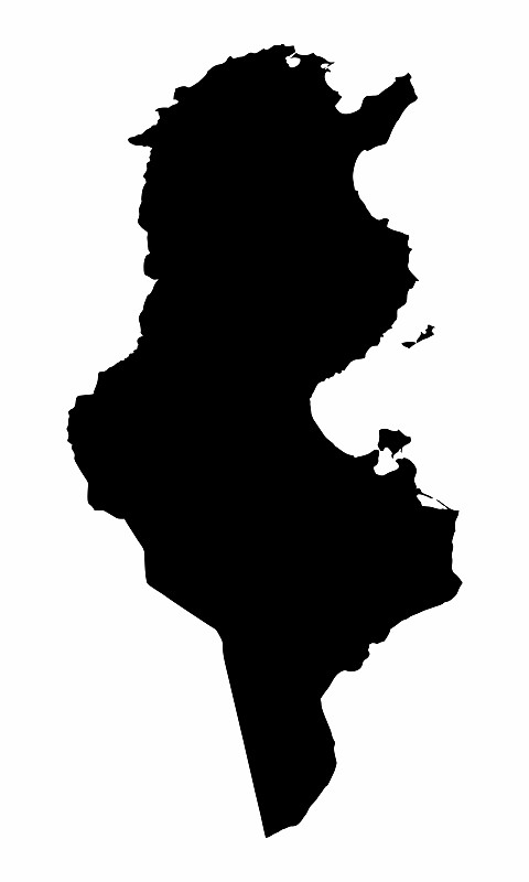突尼斯轮廓图