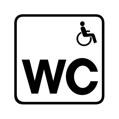残疾人厕所厕所符号图标