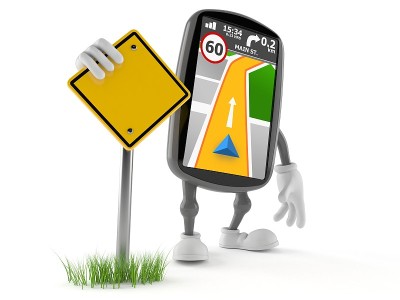 GPS导航字符与空白路标