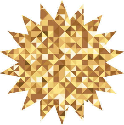 向量豪华金星。等级、奖励和徽章。