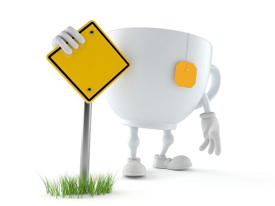 茶杯字与空白路牌