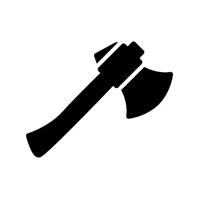 斧图标矢量标志模板插图