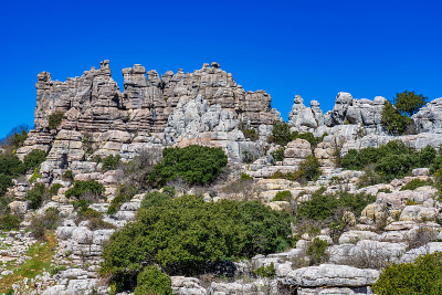 El Torcal de Antequera, Andalusia, Spain，在Antequer