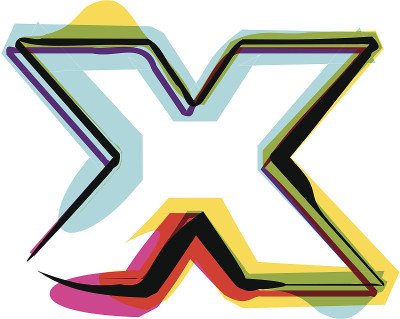 彩色字体x