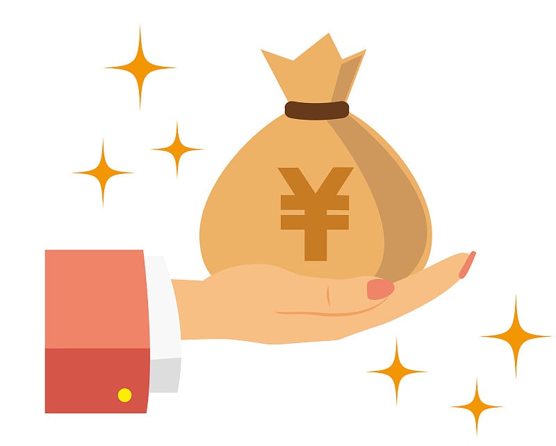 Money bag vector icon