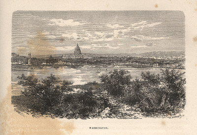 1871年华盛顿特区的波托马克河全景