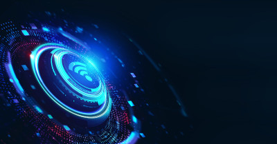 商业、技术、互联网和网络概念。免费WiFi网络信号。