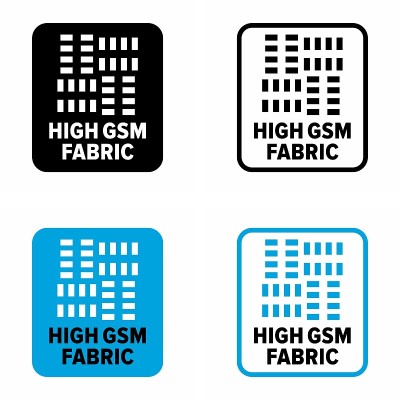 高GSM面料重量和密度信息标志